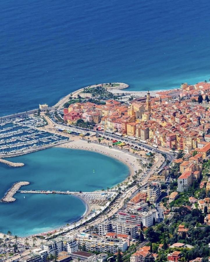 Sablettes Beach-Plage-Vue Mer-Centre Ville Menton Kültér fotó